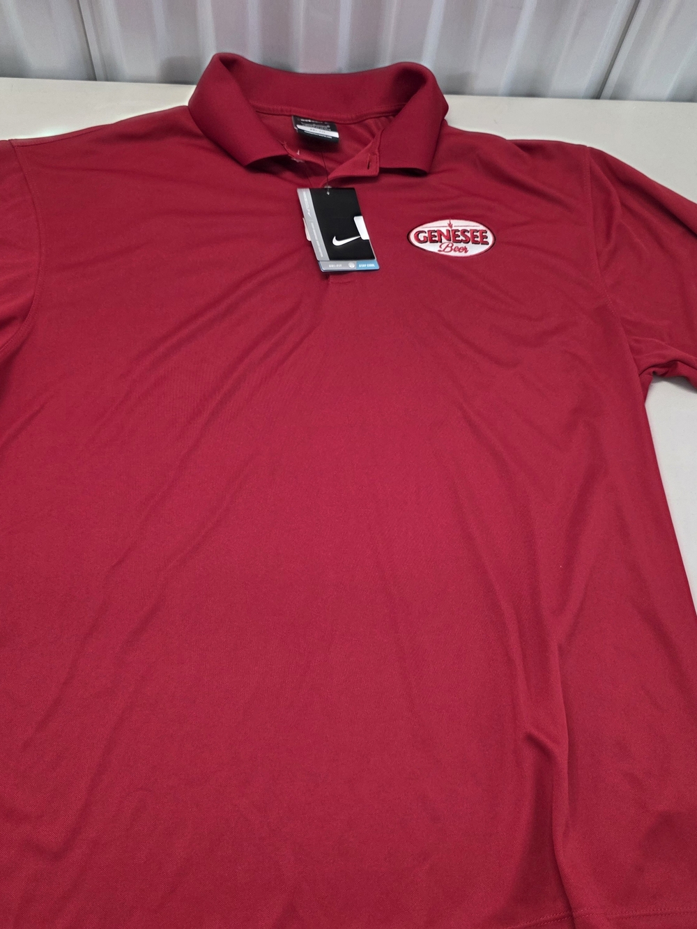 Nike Golf Tour Performance Dri-FIT Polo Genesse Logo shirt Men's Size Large